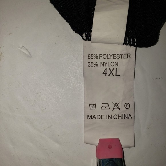 SHEIN Black Open Front Long Sheer Lace Nightgown Nightie Negligee Plus Size 4XL - Picture 9 of 11